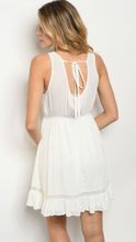 Load image into Gallery viewer, Bright and Beautiful White Dress, Tie Back