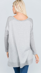 Oatmeal Tunic with Side Slits (Available in:  Oatmeal)