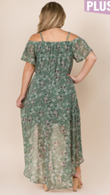 Load image into Gallery viewer, Sage Dress with Floral Design