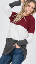 Load image into Gallery viewer, Color Block Long Sleeve Top