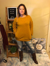 Load image into Gallery viewer, Long Bubble Sleeve Tunic with Pockets (Available in: Burgundy, Mustard, Navy)
