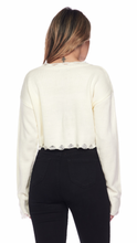 Load image into Gallery viewer, Breezy Days, Distressed Knit Crop Top