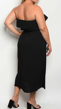 Load image into Gallery viewer, Ruffle, Faux Button Detail with Pockets Maxi Dress