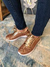 Load image into Gallery viewer, Sparkle Gold Sneakers